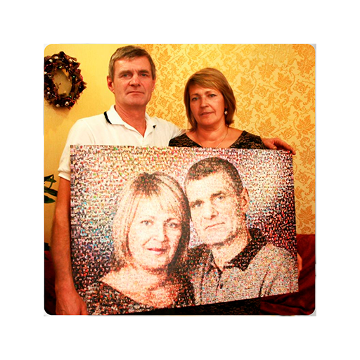 Портрет фотомозаика
